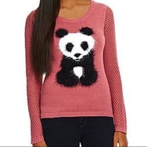 Pink panda sweater